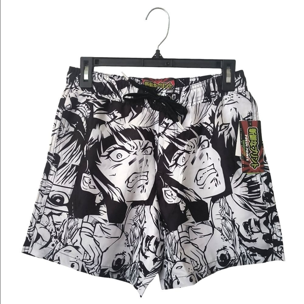 Fresh Prints Swimwear Of Tokyo Anime Swim Trunks